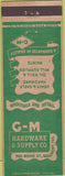 Matchbook Cover - GM Hardware Supply Beaumont TX