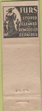 Matchbook Cover - National Laundry Portland OR Zoric WEAR Fur graphic