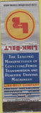 Matchbook Cover - Link Belt Conveyer Chicago IL WEAR