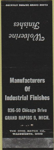 Matchbook Cover - Wolverine Finishes Grand Rapids MI