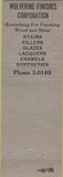 Matchbook Cover - Wolverine Finishes Grand Rapids MI