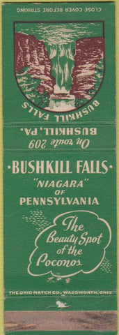 Matchbook Cover - Bushkill Falls PA