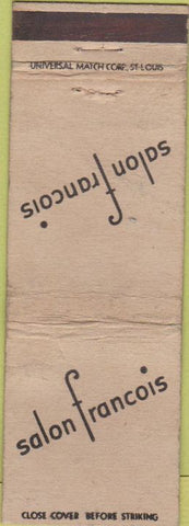 Matchbook Cover - Salon Francois Des Moines IA