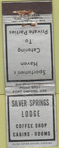 Matchbook Cover - Liver Springs Lodge Port Orford OR