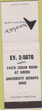 Matchbook Cover - Arnodl's Hair Stylists University Heights OH salon