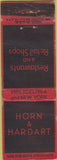 Matchbook Cover - Horn Hardart Restaurants Gilt Edge Coffee WORN CREASES