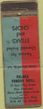 Matchbook Cover - Palmer Famous Grill  POOR