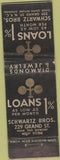 Matchbook Cover - Schwartz Bros Loans Pawn New York City WEAR