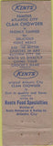 Matchbook Cover - Kents Restaurants Atlantic City NJ