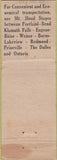 Matchbook Cover - Trailway Coffee Shop Bend OR WORN