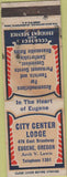 Matchbook Cover - City Center Lodge Eugene OR WEAR