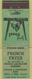 Matchbook Cover - French Fryer restaurant