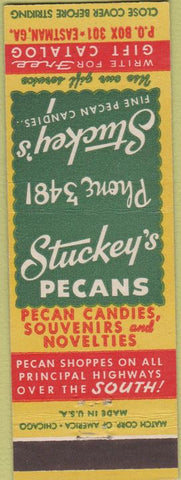 Matchbook Cover - Stucky's Pecans Candy Eastman GA