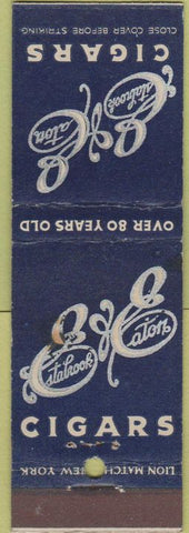 Matchbook Cover - Estabrook Eaton Cigars WEAR