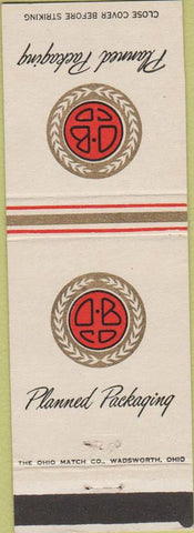 Matchbook Cover - Planned Packaging Ohio Boxboard Rittman OH cardboard