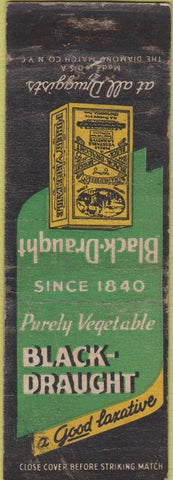 Matchbook Cover - Black Draught Vegetable Oil