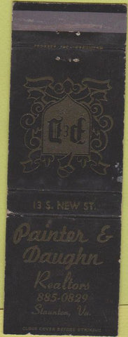 Matchbook Cover - Painter Daughn Realtors Staunton VA
