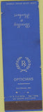 Matchbook Cover - Opticians Bradley Herbert Baltimore MD