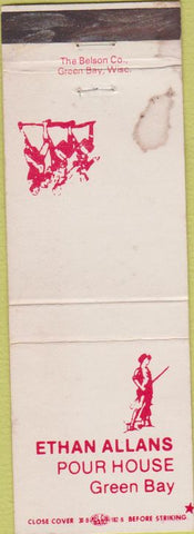 Matchbook Cover - Ethan Allans Pour House Green Bay WI STAINED
