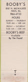 Matchbook Cover - Booby's  Niles IL