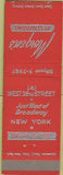 Matchbook Cover - Morgen's Restaurant New York City