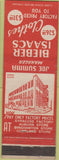 Matchbook Cover - Bieber Isaacs Clothes Syracuse Auburn Binghamton NY