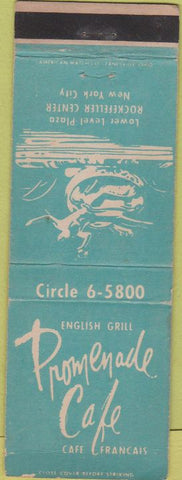 Matchbook Cover - Promenade Cafe New York City