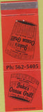 Matchbook Cover - Jake's Ocean Grill Vero Beach FL