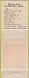 Matchbook Cover - Silver Bay Motel Silver Bay MN