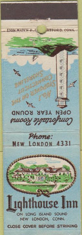 Matchbook Cover - Lighthouse Inn New London CT