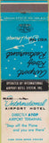 Matchbook Cover - International Airport Hotel Houston Los Angeles Washington DC