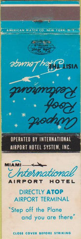 Matchbook Cover - International Airport Hotel Houston Los Angeles Washington DC