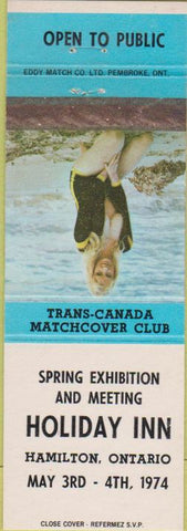 Matchbook Cover - Trans Canada Match Club Holiday Inn Hamilton ON pinup