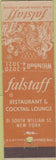 Matchbook Cover - Falstaff Restaurant New York City