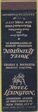 Matchbook Cover - Hotel Lexington New York City