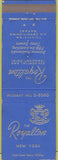 Matchbook Cover - The Royalton Hotel New York City