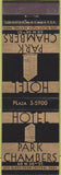 Matchbook Cover - Hotel Park Chambers New York City