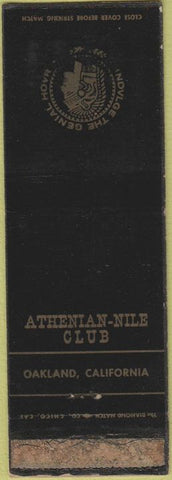Matchbook Cover - Athenian Nile Club Oakland CA WORN