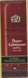 Matchbook Cover - Paper Calmenson Co Saint Paul MN Steel