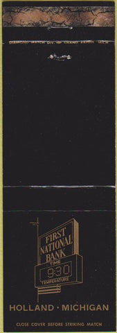 Matchbook Cover - First National Bank Holland MI WEAR