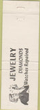 Matchbook Cover - B and L Wholesale Jewelers Woonsocket RI Diamonds
