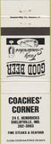 Matchbook Cover - Coaches' Corner Shelbyville IN
