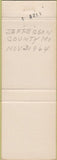 Matchbook Cover - Walter Frazier Judge Jefferson County MO