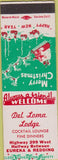 Matchbook Cover - Del Loma Lodge CA Christmas