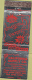 Matchbook Cover - California Supply Co Dutch Boy Paint San Jose CA