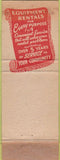 Matchbook Cover - Rental Trucks Fresno CA