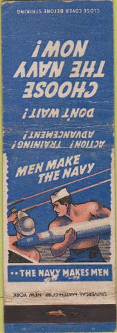 Matchbook Cover - United States Navy  WORN