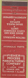 Matchbook Cover - Fisher Manufacturing Chicago IL Brake parts