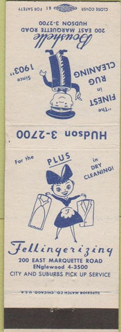 Matchbook Cover - Boushelle Rug Cleaning Chicago IL dry cleaning LL25
