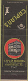 Matchbook Cover - Caplan's Harrisburg PA